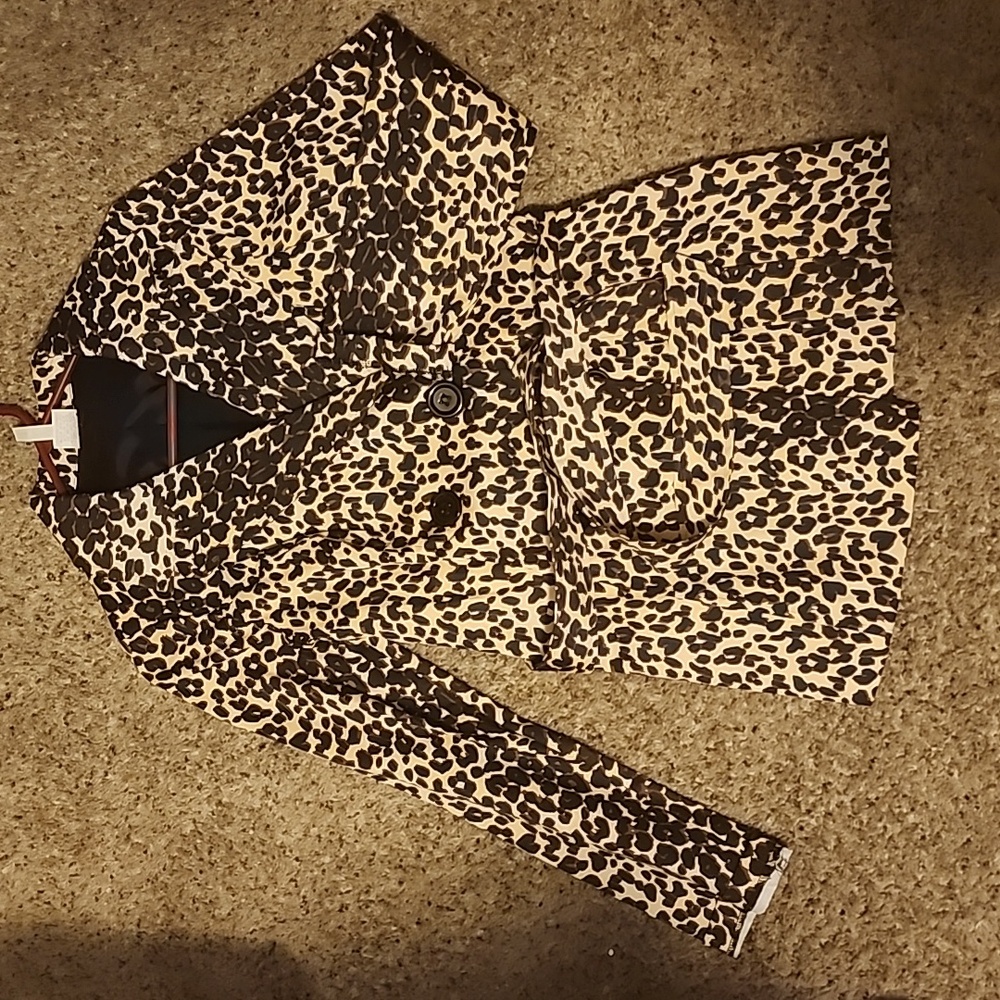 Animal print jacket